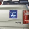 Let’s Go Taco Anti MAGA Bumper Car Magnets