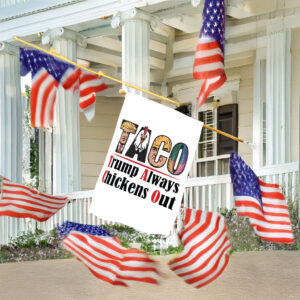 Let's Go Taco Flag - Trump Chickens Out Graphic