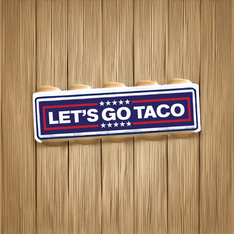 Let's Go Taco Trump 2025 Bumper Sticker
