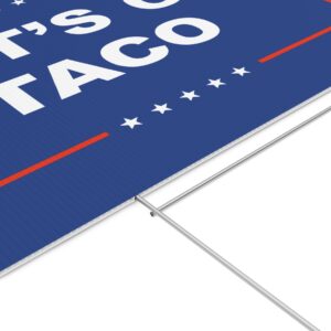 Let’s Go Taco Yard Sign