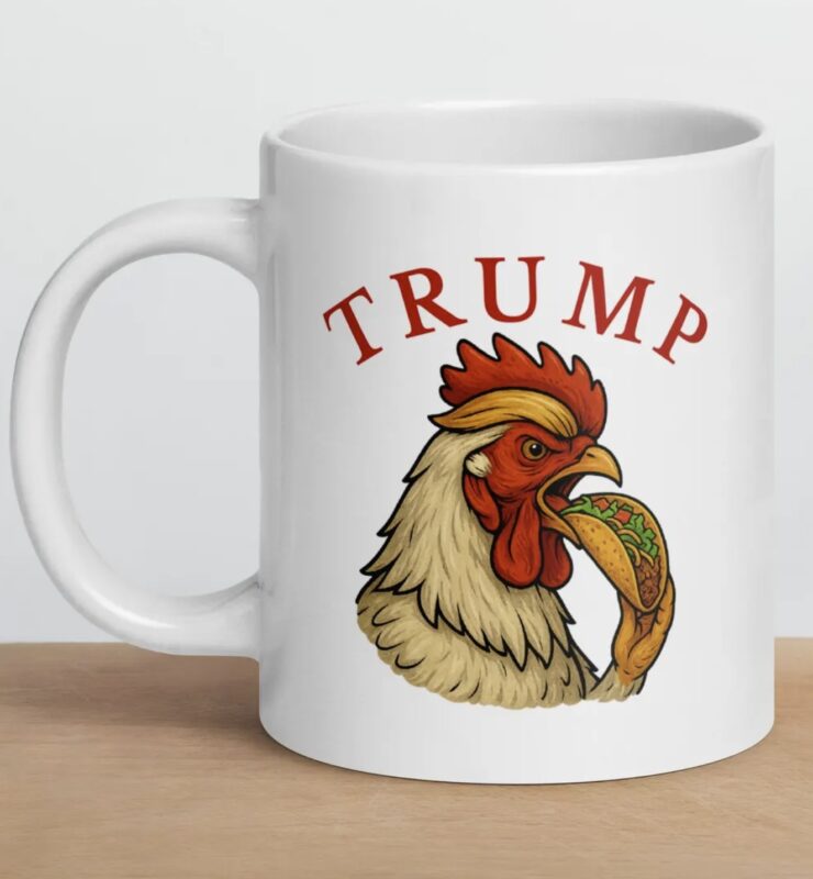 Trump Always Chickens Out Mug