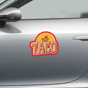TACO Trump Always Chickens Out, Make Trump Mad 2025 Sticker, Car Magnet
