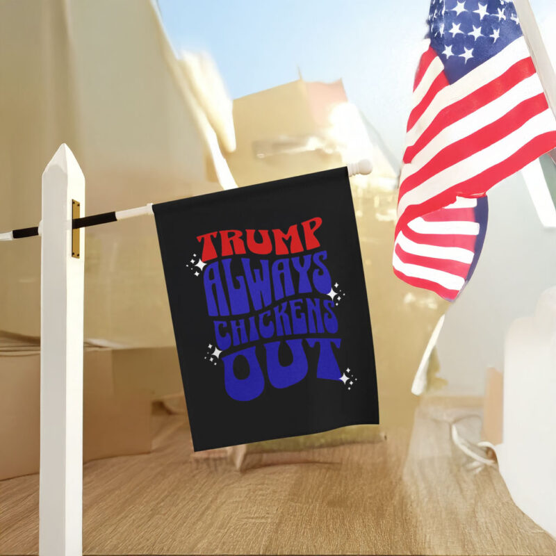 TACO Trump Always Chickens Out Political Humor Flag