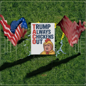 TACO Trump Always Chickens Out Protest Sign