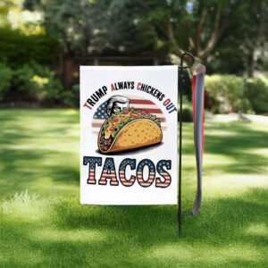 Taco Trump Flag - Funny Political Decor