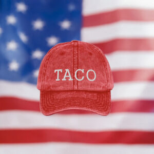 Trump Always Chickens Out TACO Vintage Style Cap