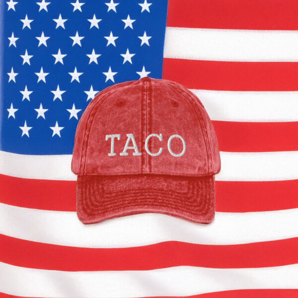 Trump Always Chickens Out TACO Vintage Style Cap
