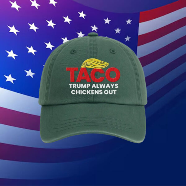 Anti-Trump Hat, Taco Trump Always Chickens Out Embroidered Hat