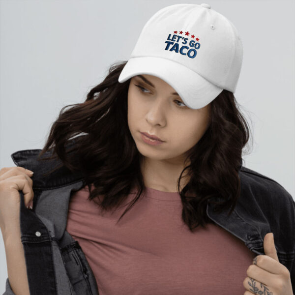 Embroidered Let's Go TACO Hat, Trump Always Chickens Out Hat, Anti MAGA Parody Hat