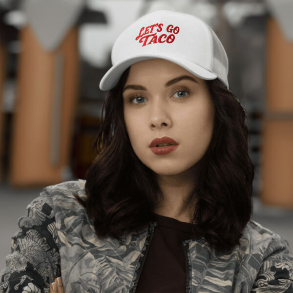 Embroidered Trump Always Chickens Out – Let’s go TACO Foam trucker hat