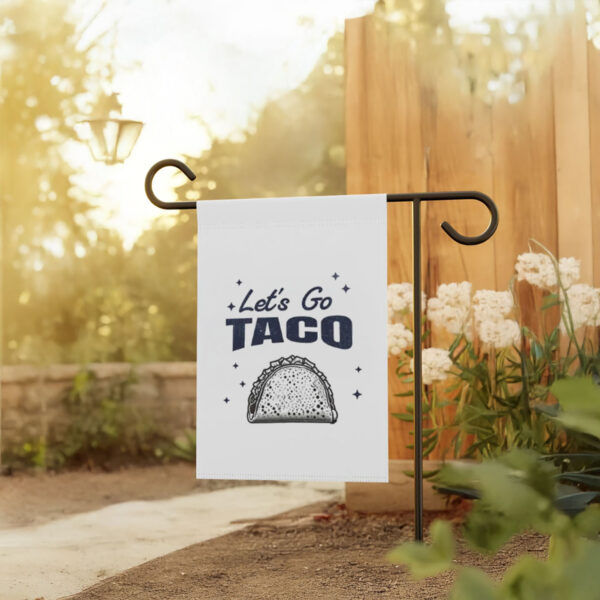 Garden Flag, Let's Go Taco Anti Trump Banner, Protest Flag
