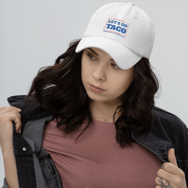 Let's Go Taco Trump Always Chickens Out Dad Cap, Anti-Trump Hat