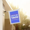 Let's Go Taco Trump Always Chickens Out Protest Flag